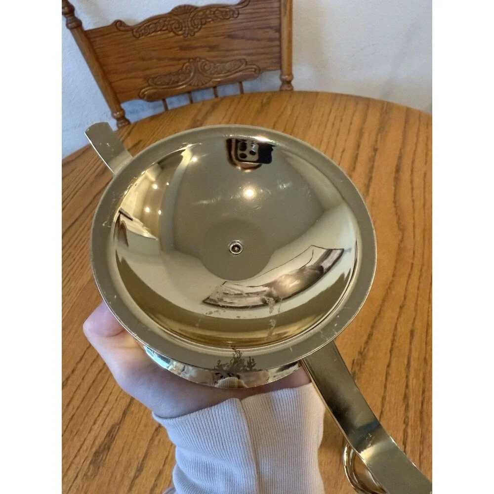 Gold Toned Unity Candle Holder 3 Holder Candelabra